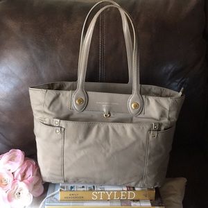 Marc by Marc Jakob’s nylon tote bag in taupe